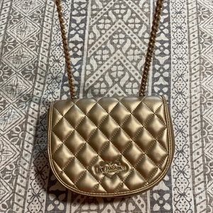 Love Moschino gold crossbody with chain